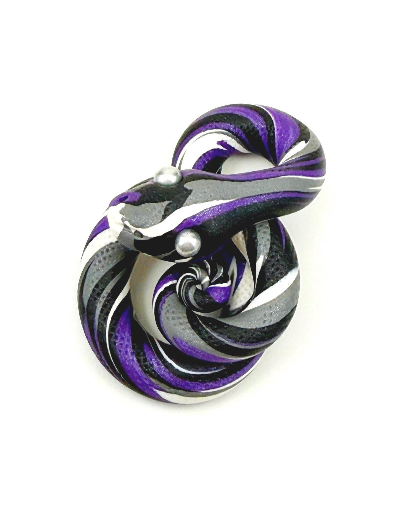 Asexual demisexual Pride Snake LGBTQIA Flag Handmade Sculpture