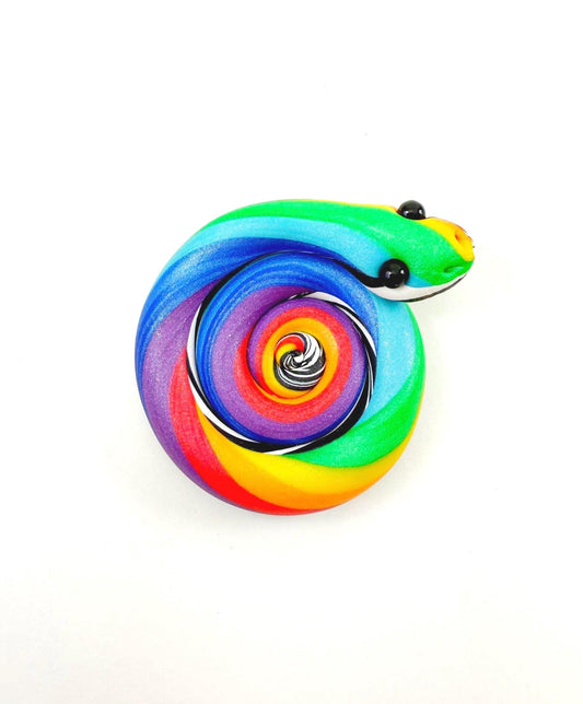 Pride Snake LGBTQIA Flag Handmade Sculpture with key