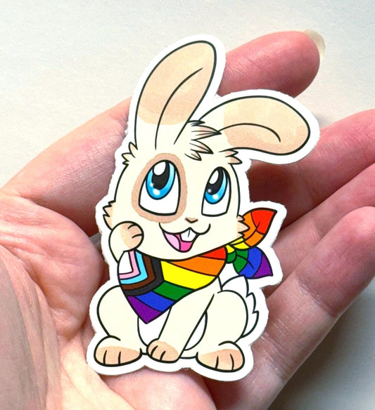 Pride-imals Bunny Furry Lgbtqia Pride Sticker 3 inch