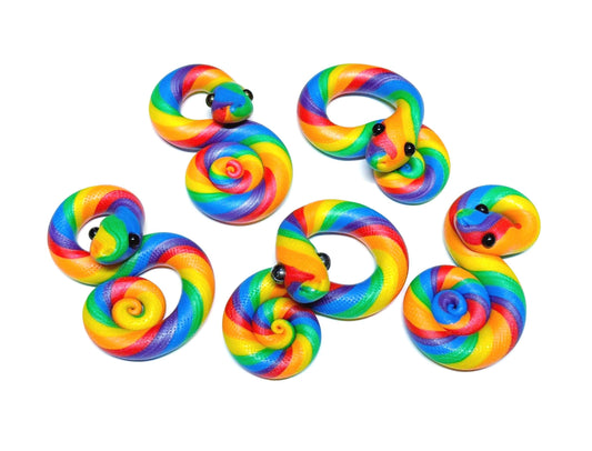Pride Snakes LGBTQIA Flag Handmade Sculpture Choose your favorite option