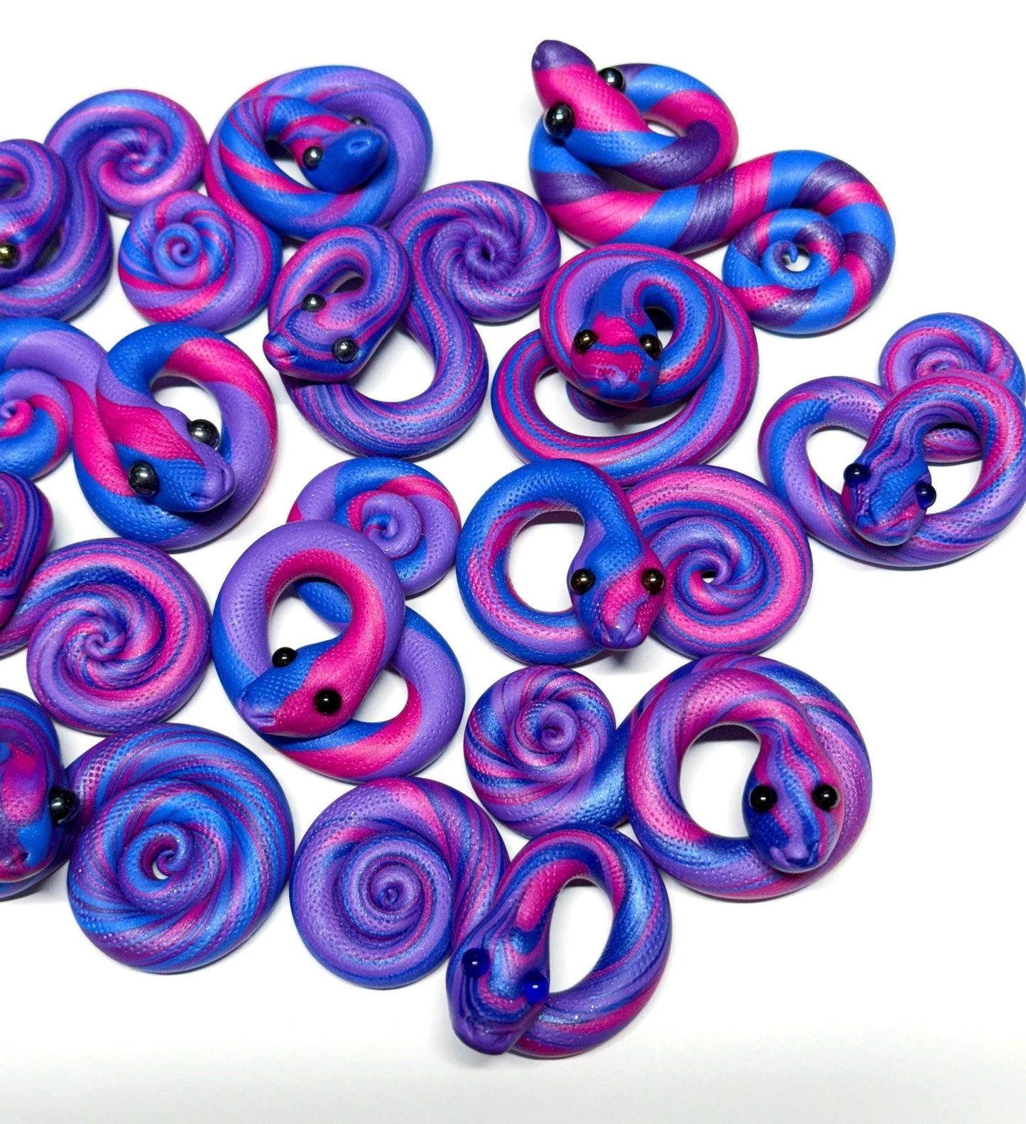 Pride Snakes Bi Bisexual LGBTQIA Flag Handmade Sculpture Choose your favorite option