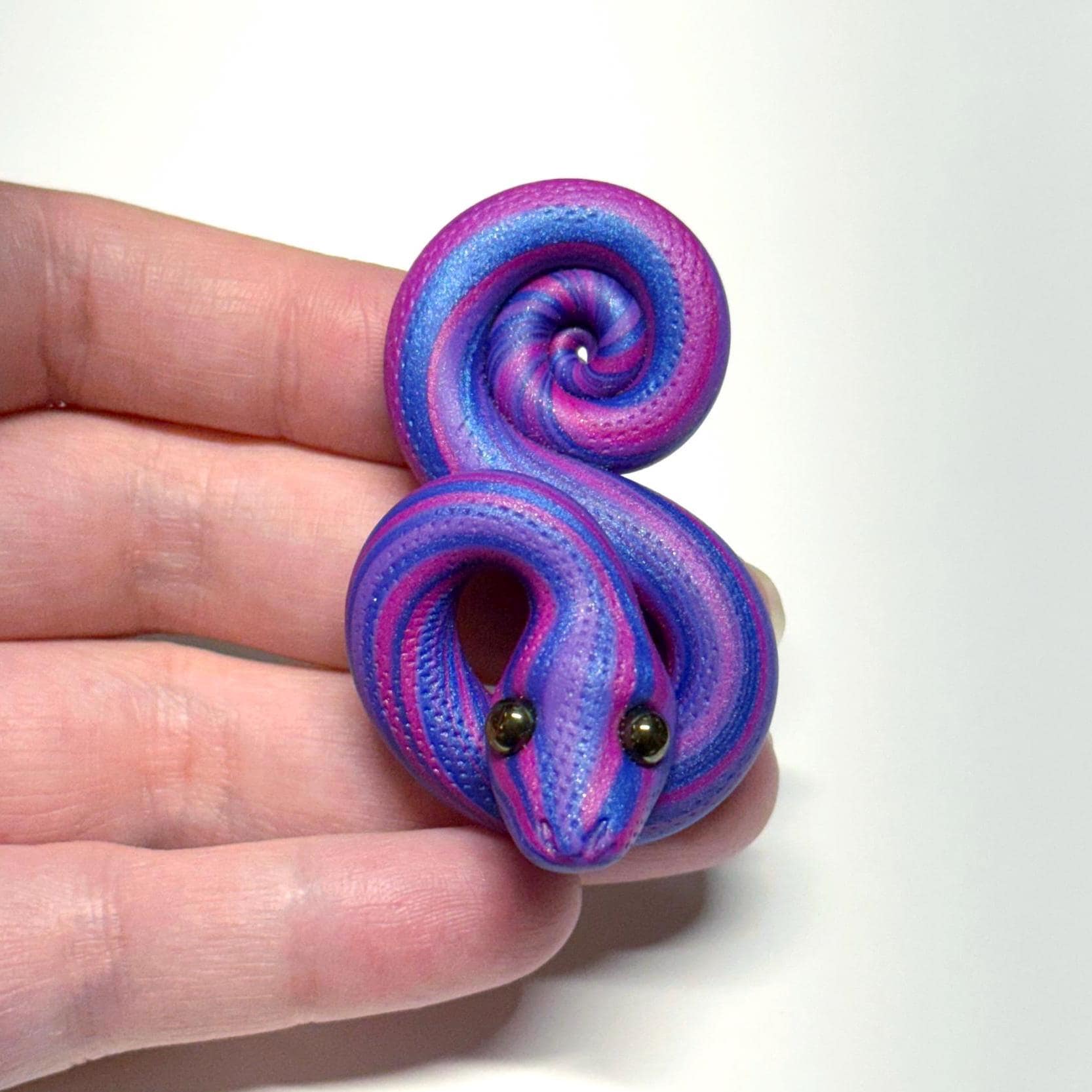 Pride Snakes Bi Bisexual LGBTQIA Flag Handmade Sculpture Choose your favorite option
