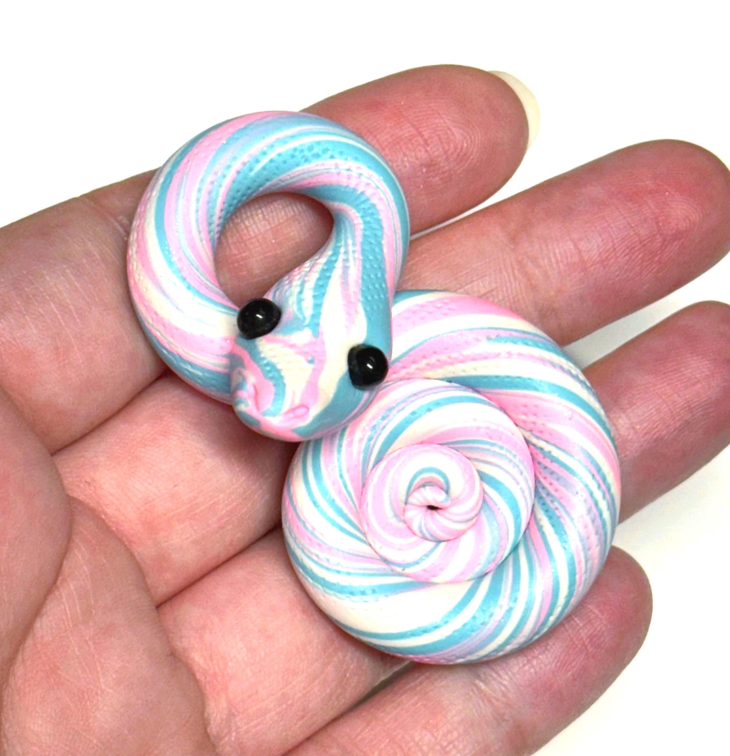 Trans Pride Snake LGBTQIA Flag Handmade Sculpture