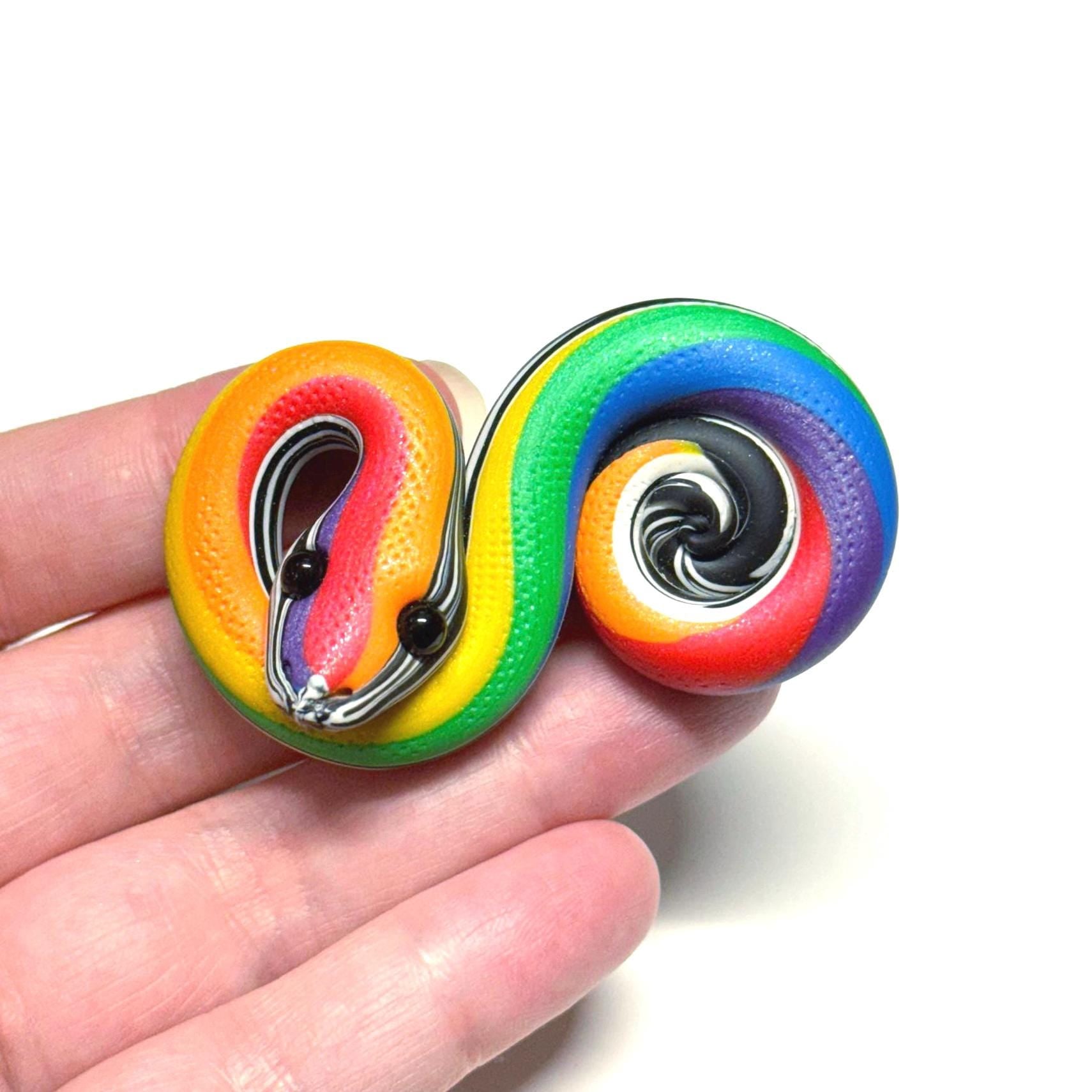 Pride Snakes LGBTQIA Flag Handmade Sculpture Choose your favorite option