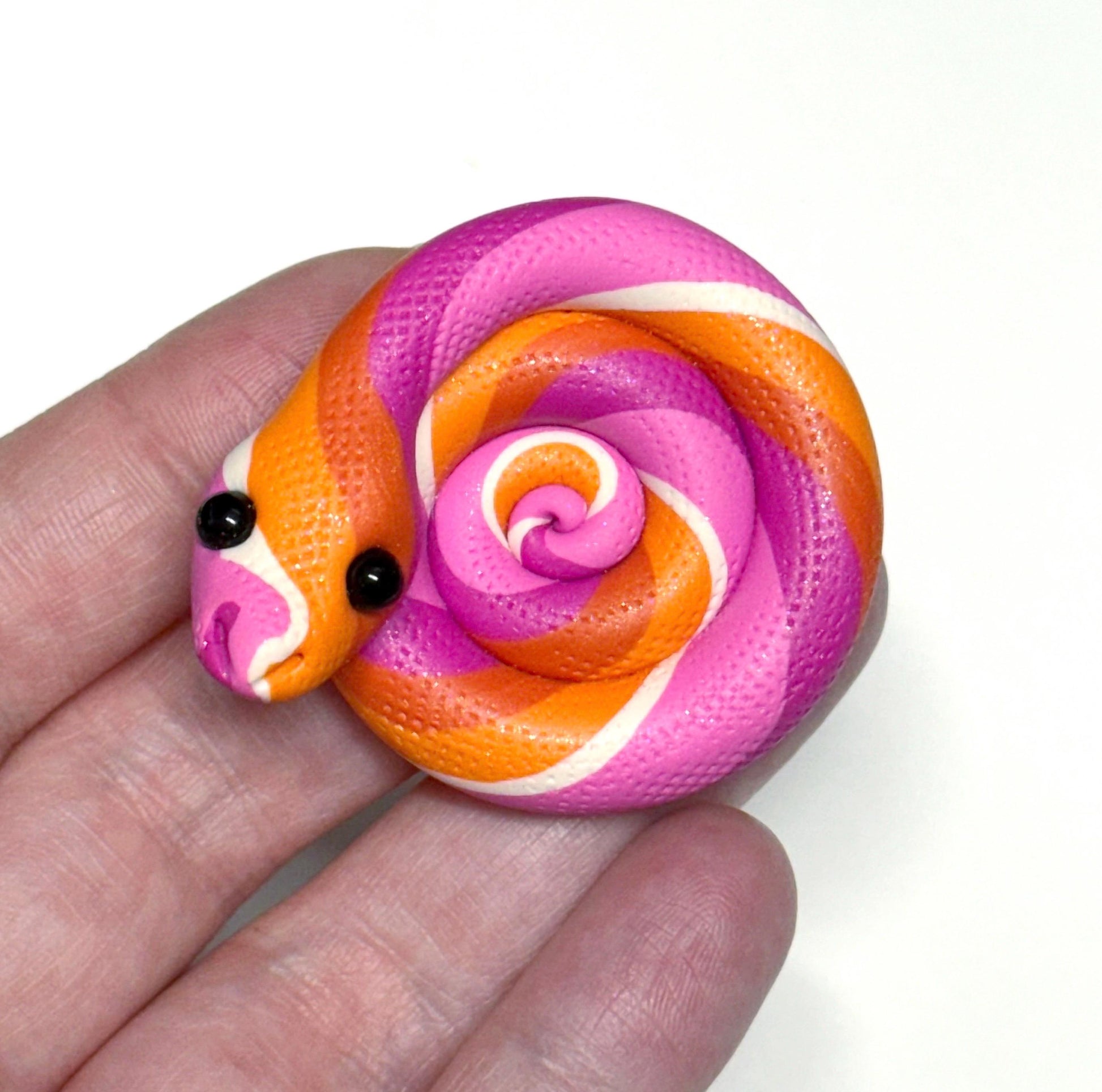 Lesbian Pride Snakes LGBTQIA Flag Handmade Sculpture Choose your favorite option