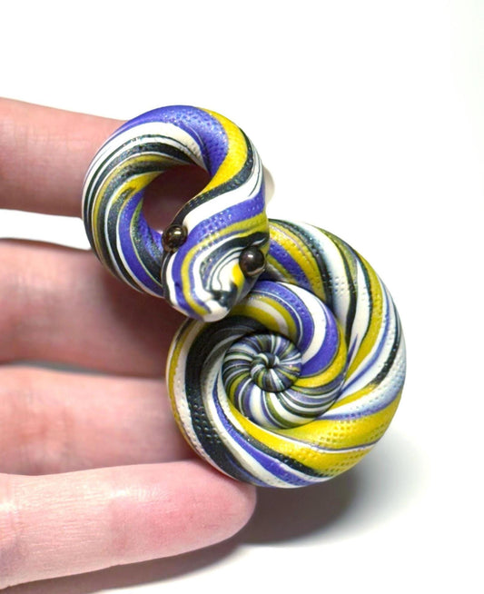 Pride Snakes Nonbinary Enby LGBTQIA Flag Handmade Sculpture Choose your favorite option