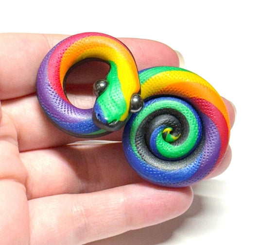 Pride Snakes LGBTQIA Rainbow Flag Handmade Sculpture Choose your favorite option