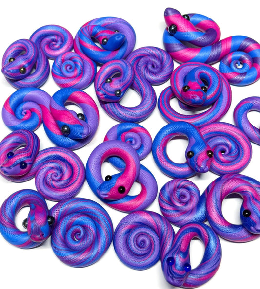 Bi Bisexual Pride Snakes LGBTQIA Flag Handmade Sculpture Choose your favorite option