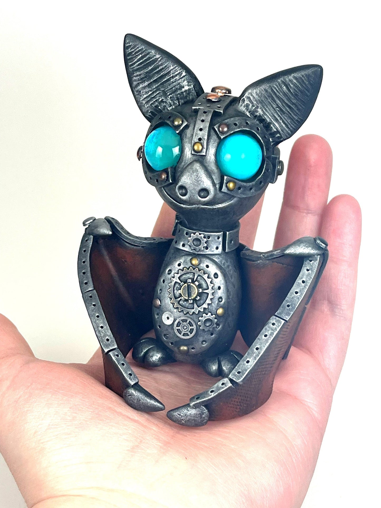 MADE TO ORDER Custom Steampunk bat sculpture handmade unique