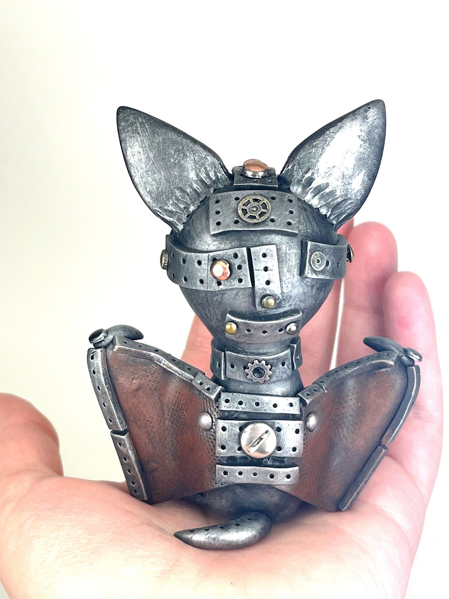 MADE TO ORDER Custom Steampunk bat sculpture handmade unique