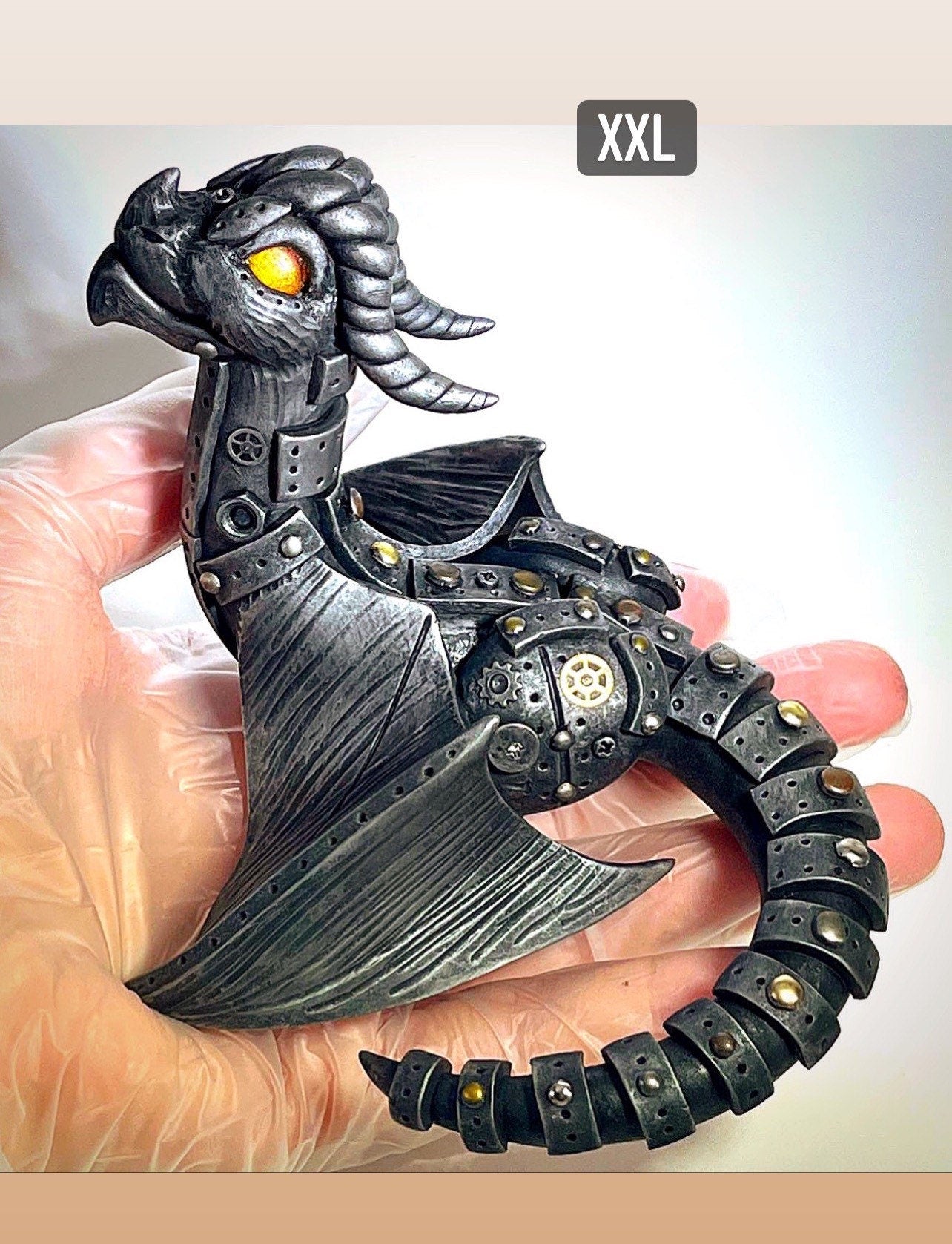 MADE TO ORDER Custom Steampunk Dragon Sculpture