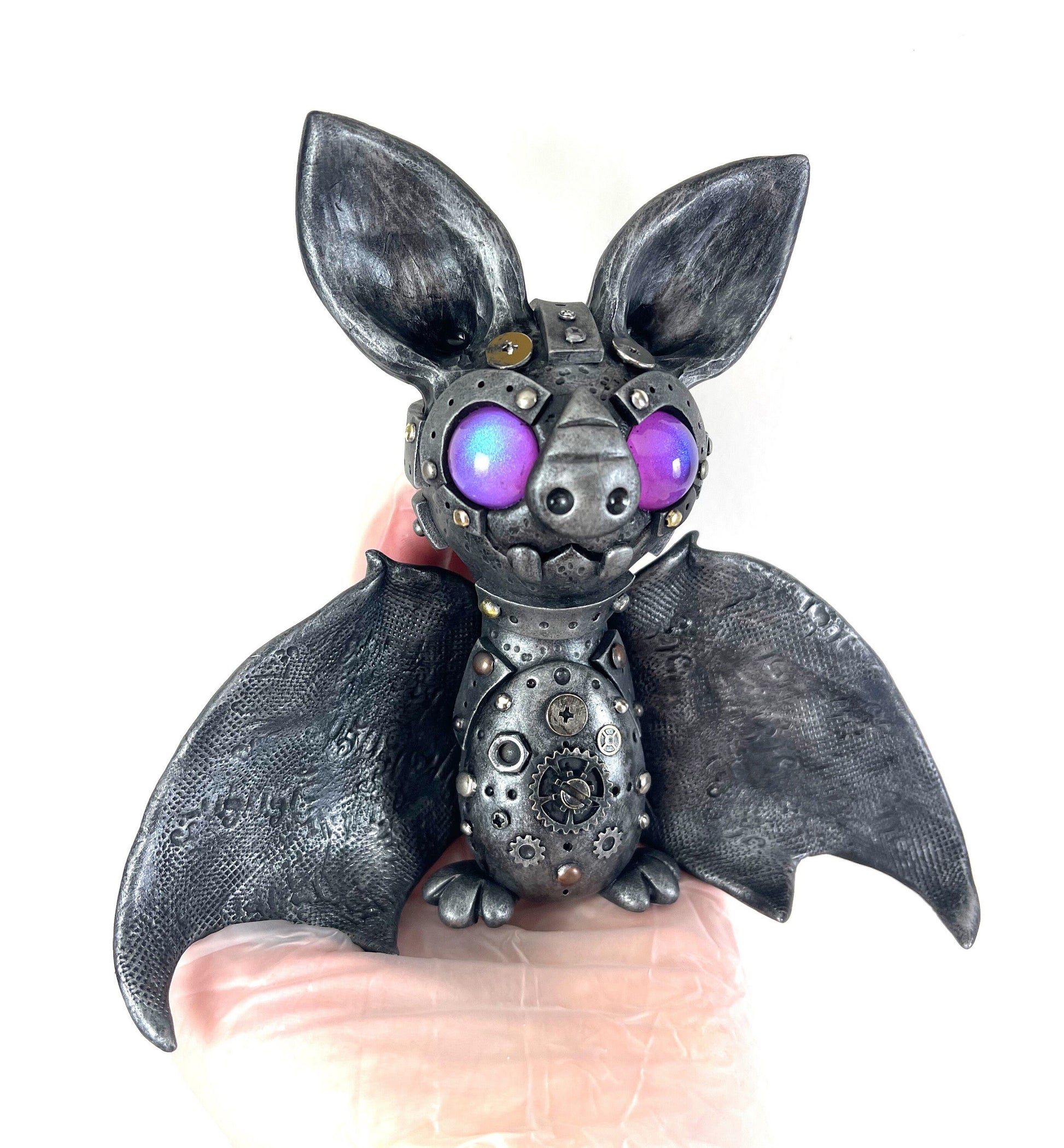 MADE TO ORDER Custom Steampunk bat sculpture handmade unique