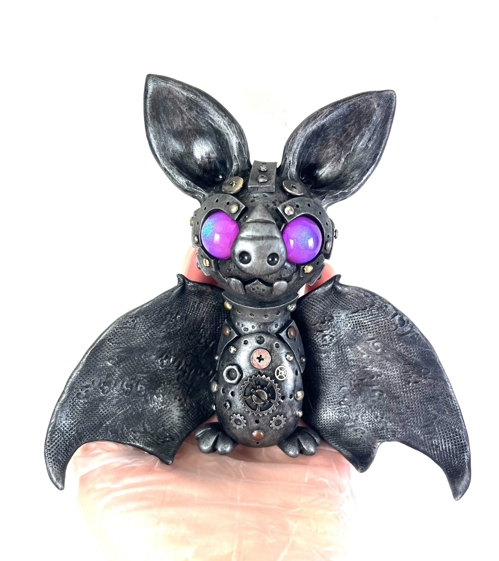 MADE TO ORDER Custom Steampunk bat sculpture handmade unique