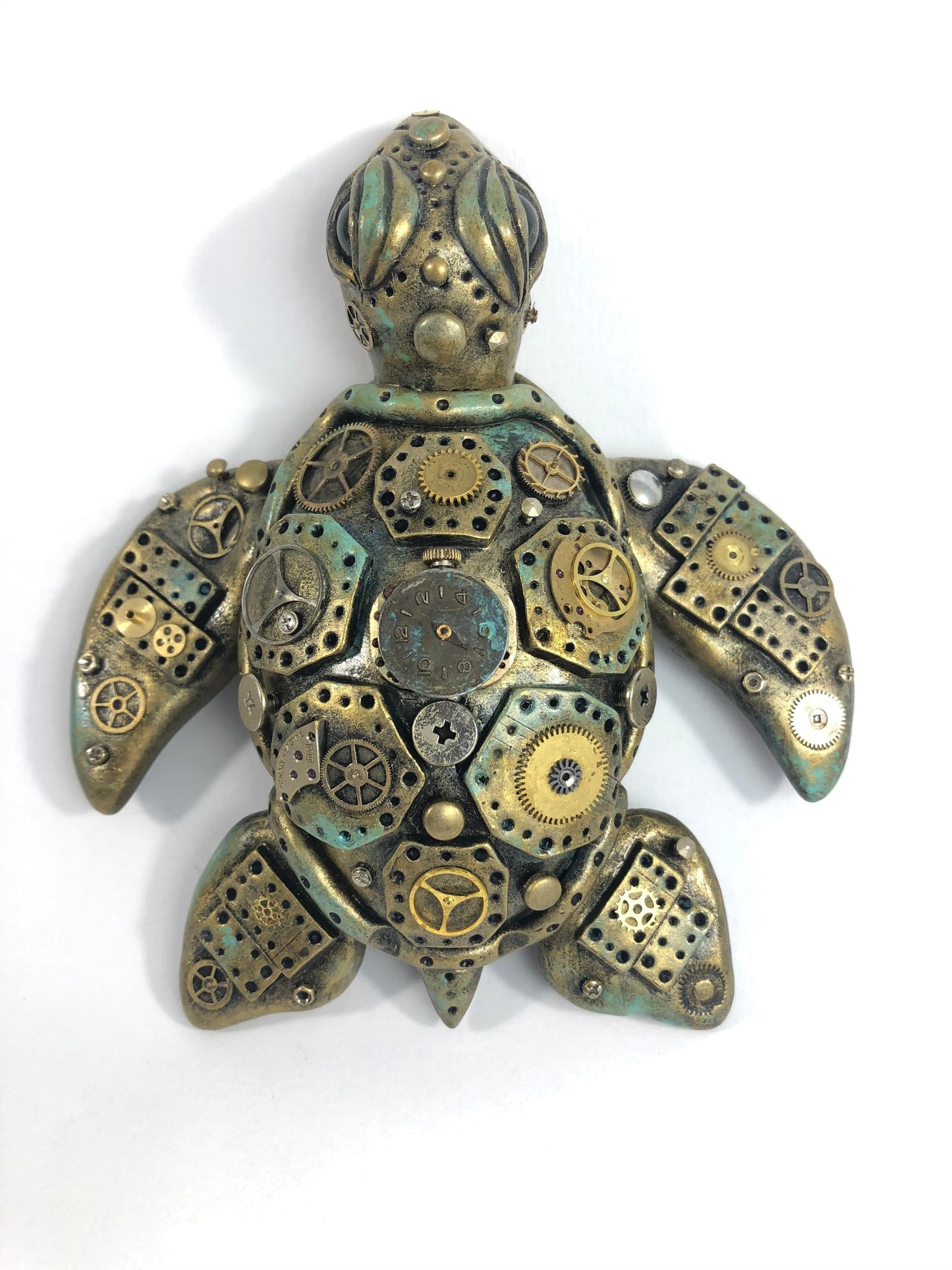 MADE TO ORDER Custom Steampunk Turtle sculpture handmade unique