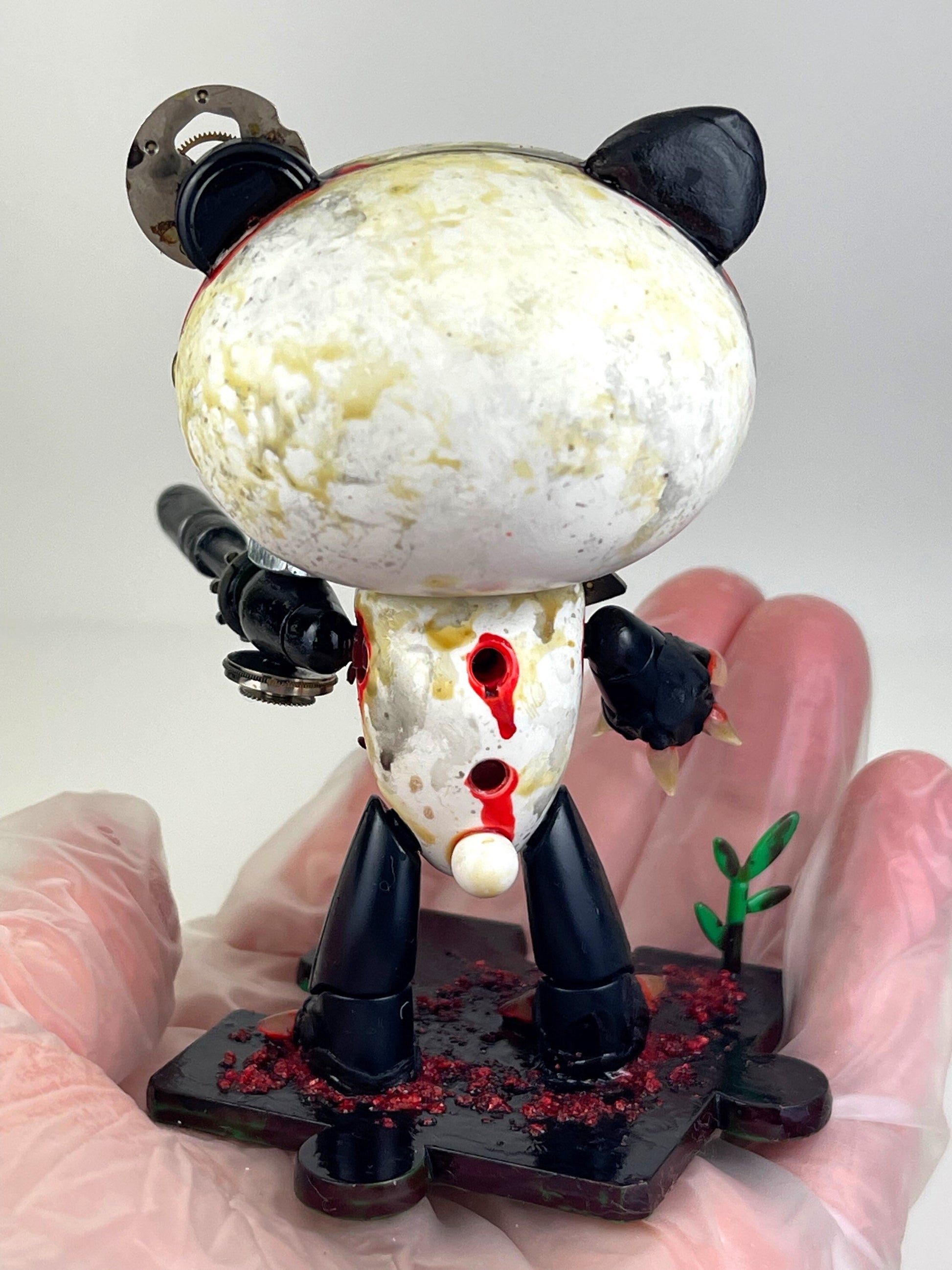 Horror Gundam BearGuy Handmade Steampunk Sculpture