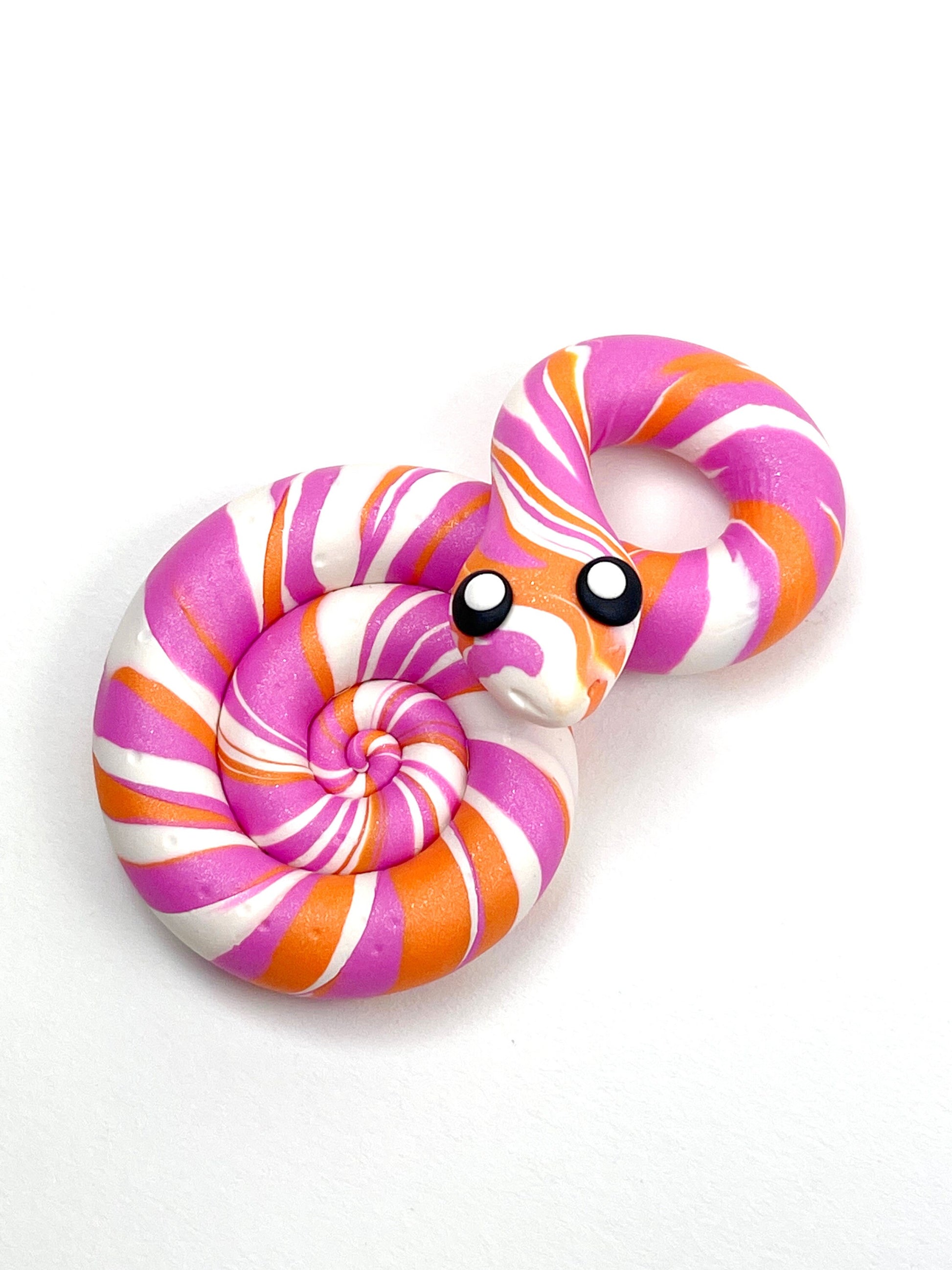 Custom Choose your Flag Pride Snake LGBTQIA Handmade Sculpture