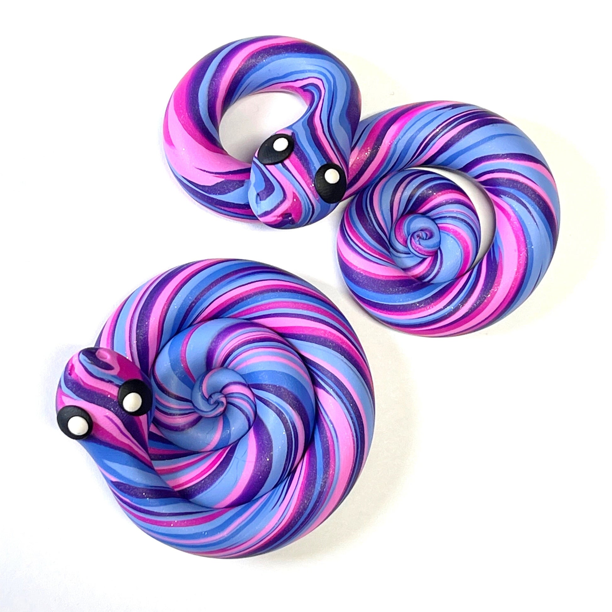 Custom Choose your Flag Pride Snake LGBTQIA Handmade Sculpture