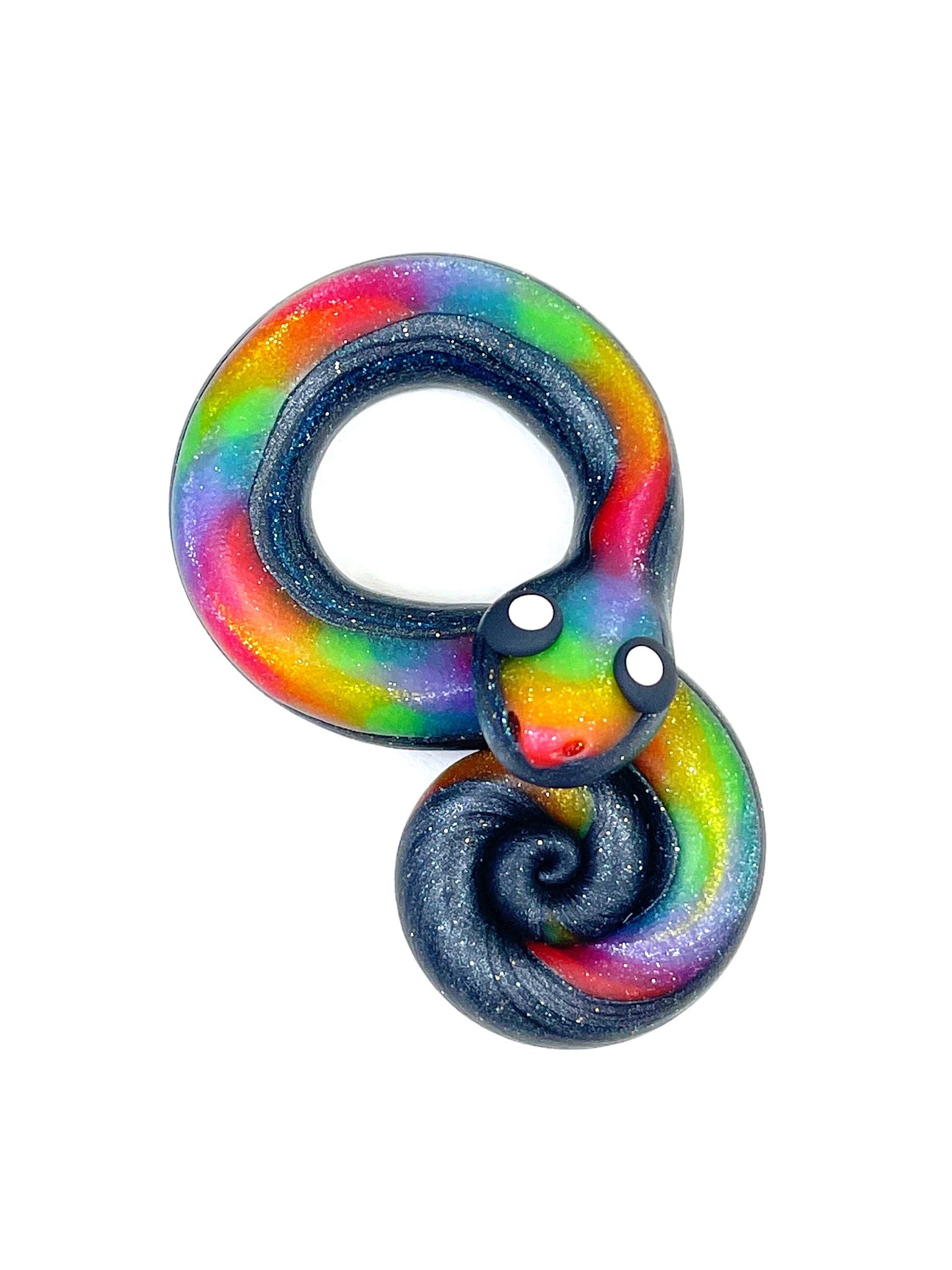 Custom Choose your Flag Pride Snake LGBTQIA Handmade Sculpture