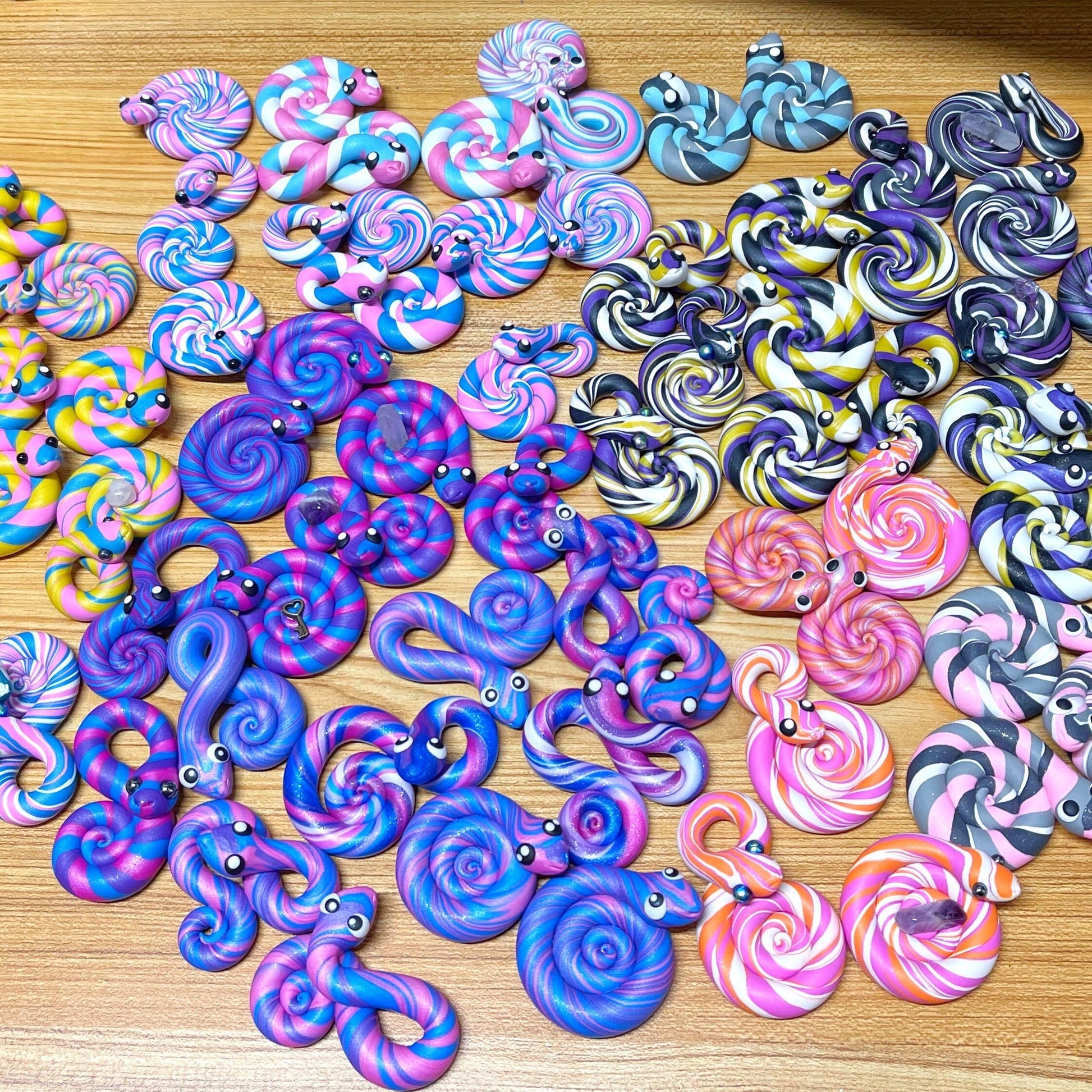 Custom Choose your Flag Pride Snake LGBTQIA Handmade Sculpture