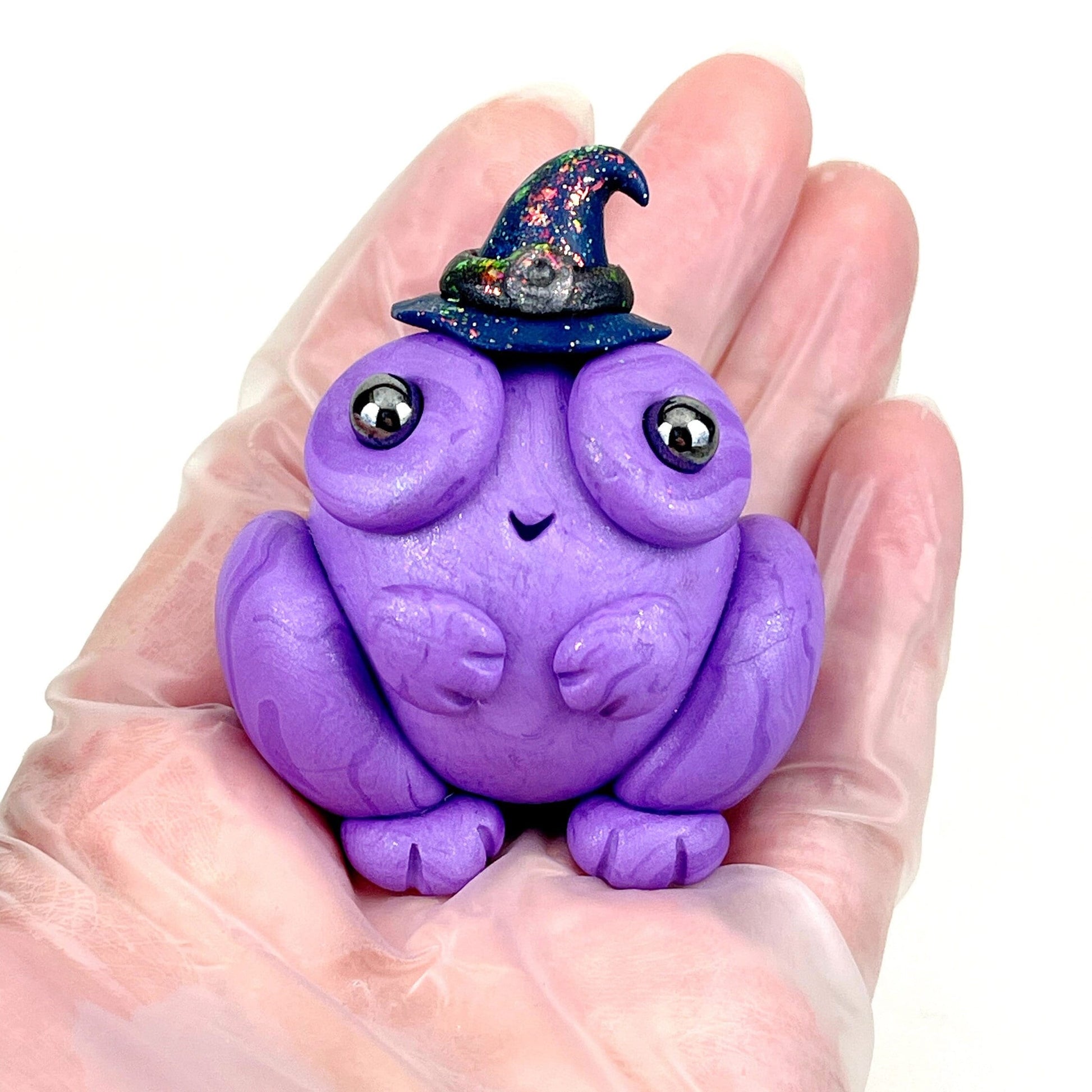 Handmade Witch Frog sculpture