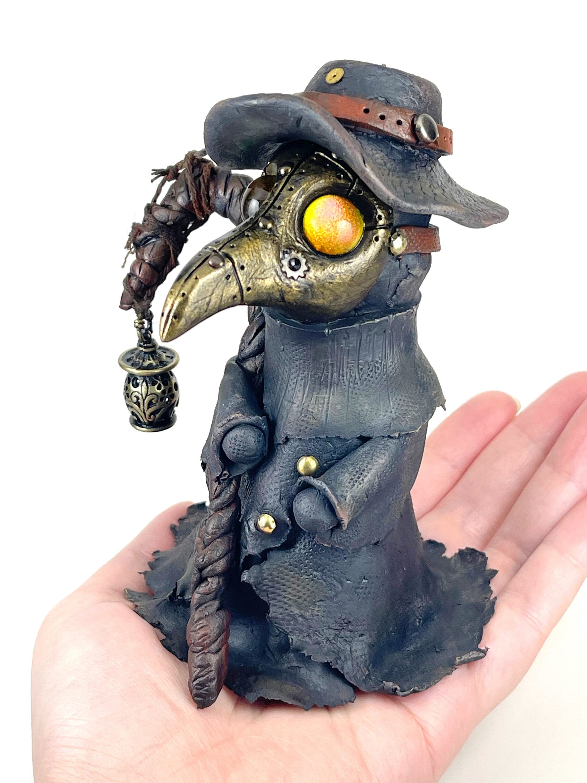 Steampunk Plague Doctor sculpture ooak