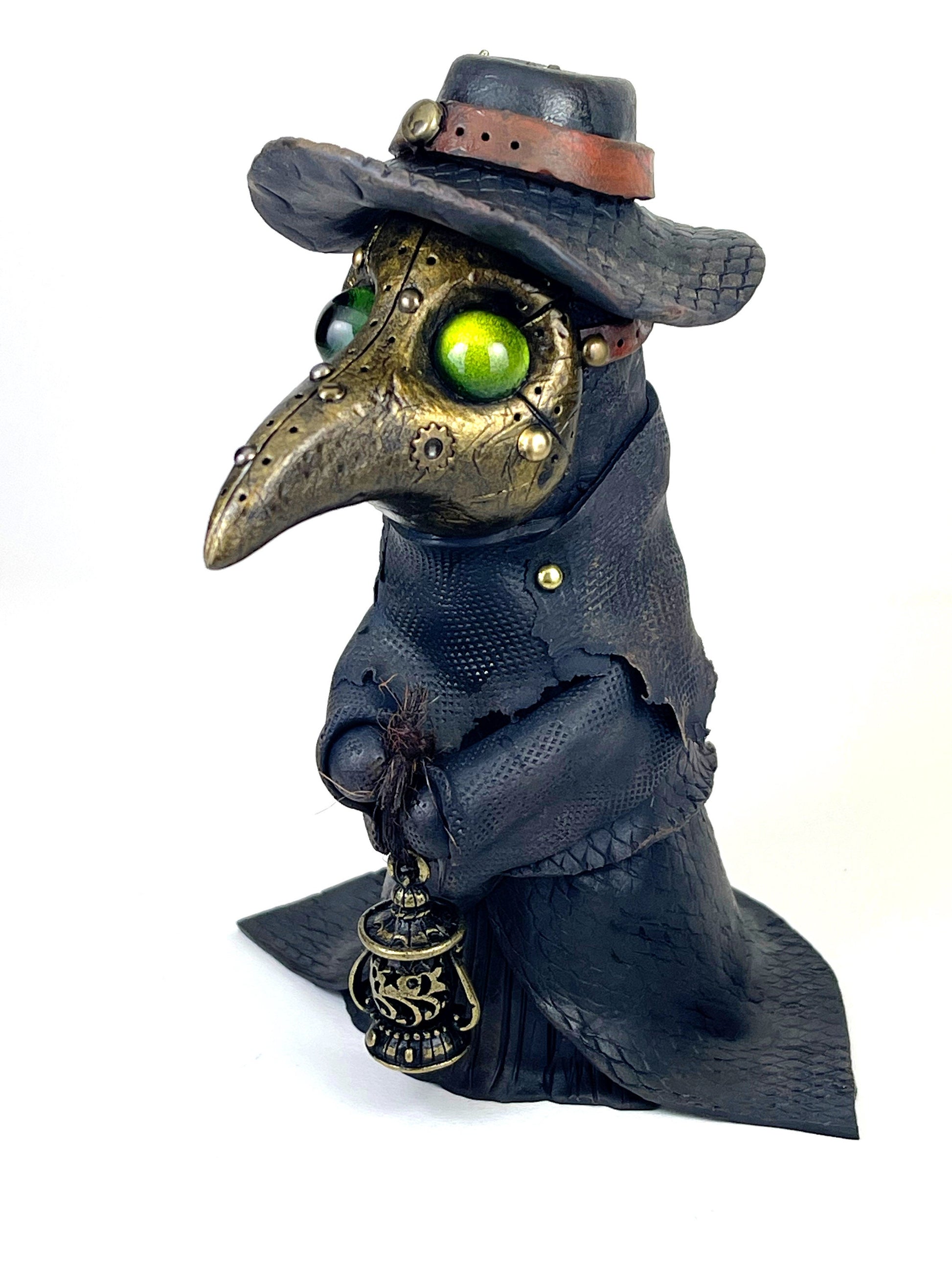 Steampunk Plague Doctor sculpture ooak