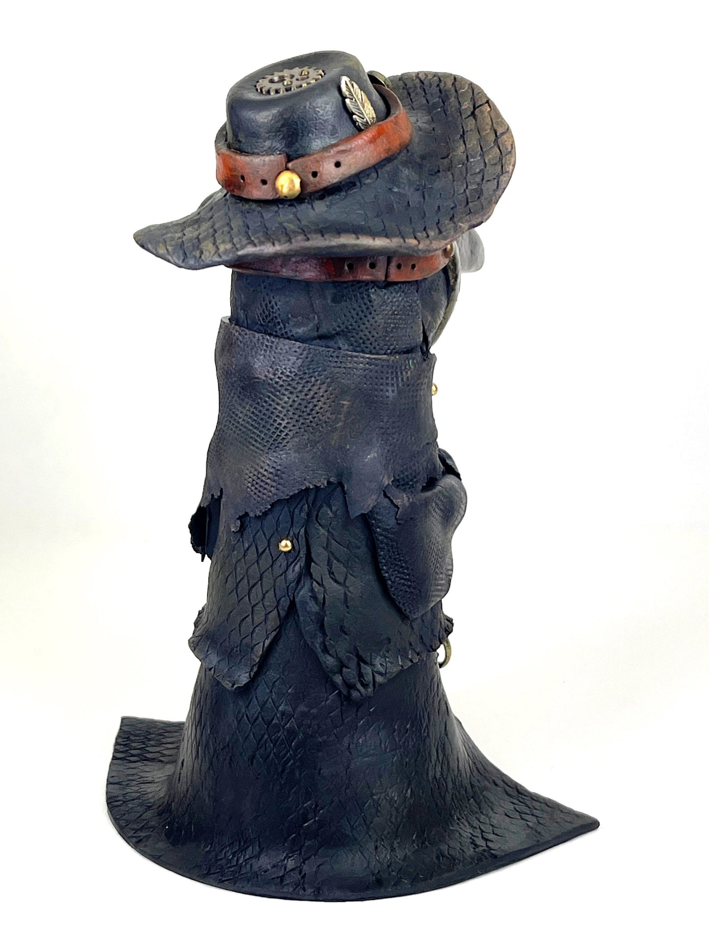 Steampunk Plague Doctor sculpture ooak