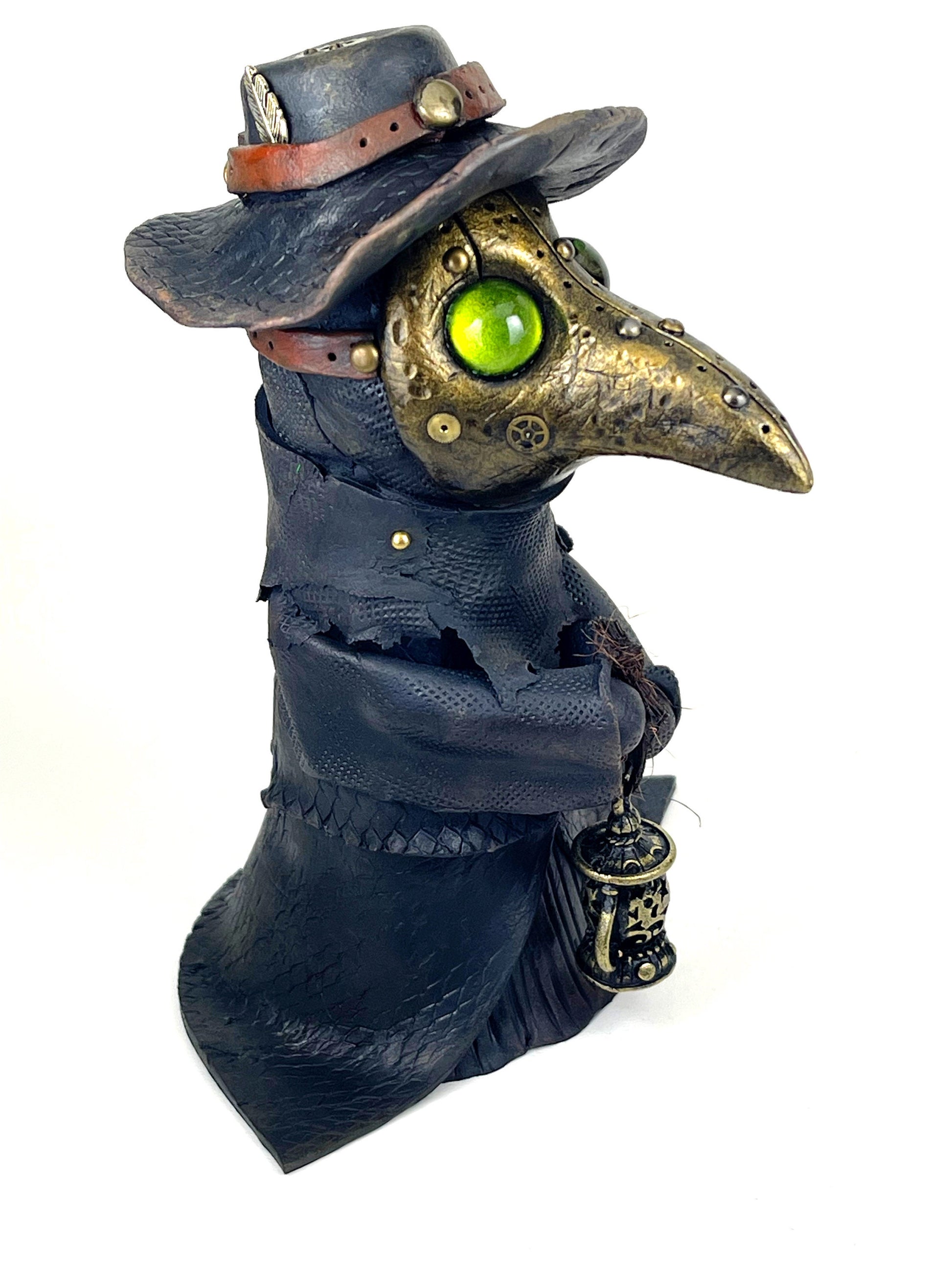 Steampunk Plague Doctor sculpture ooak