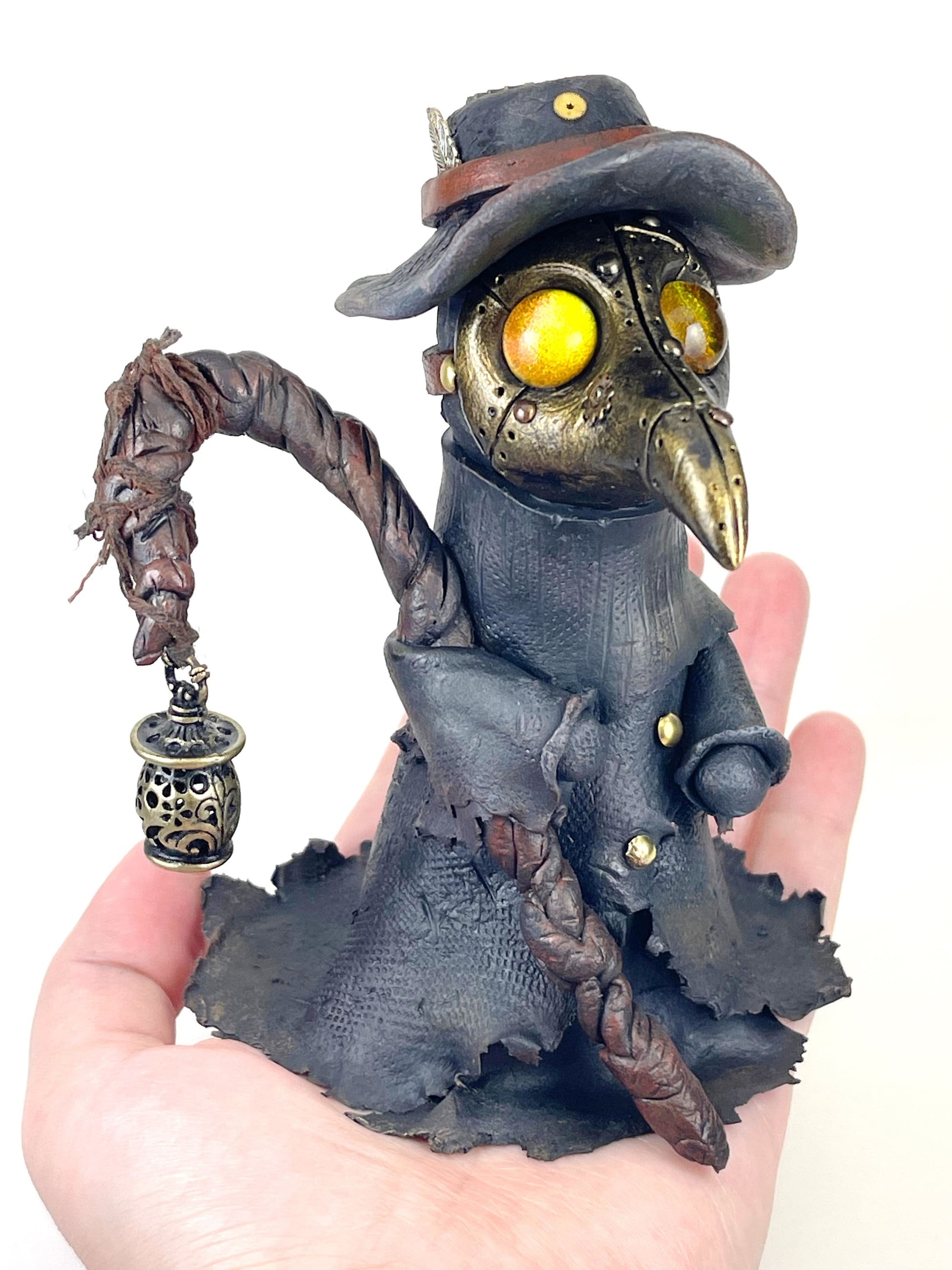 Steampunk Plague Doctor sculpture ooak